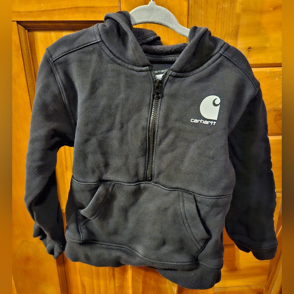 Carhartt toddler half zip sweatshirt